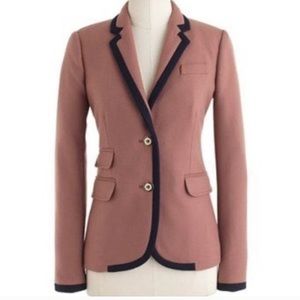 J. Crew schoolboy blazer with navy piping - size 4